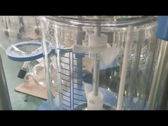 304 Лабораторный стеклянный реактор из нержавеющей стали, стеклянный реактор высокого давления, мини однослойный