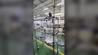 Лабораторный стеклянный реактор для химического синтеза
