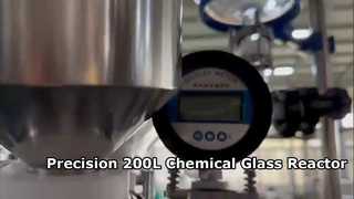 150L 200L Jacketed Glass Reactor for Chemical Synthesis